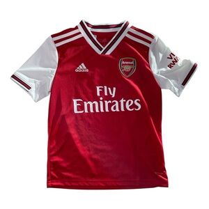 Adidas Arsenal FC Official 2020-2021 Kids Red and White Home Soccer Jersey sz M